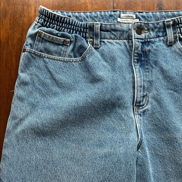 VTG LL Bean Flannel Lined Original Fit/Relaxed Jeans Size 14 - Picture 5 of 12